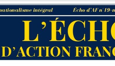 L’Écho d&rsquo;Action Française N°19