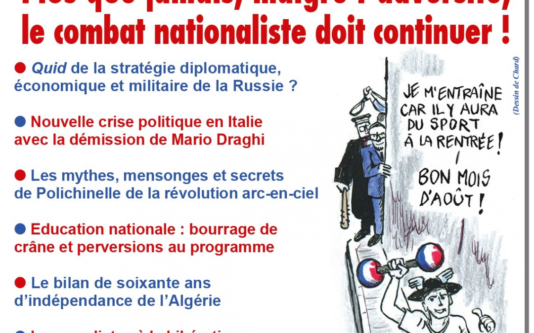 Continuons hardiment le combat !