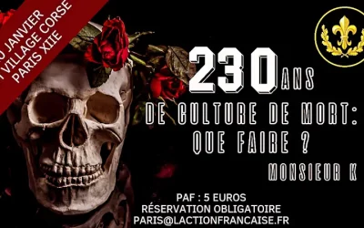 Conférence avec Monsieur K : 230 ans de culture de mort