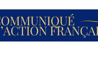 COMMUNIQUÉ DE L’ACTION FRANÇAISE : MARINE LE PEN CONDAMNÉE